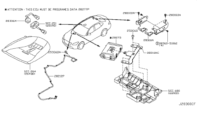 2017 Infiniti Q70 Telephone Diagram 1