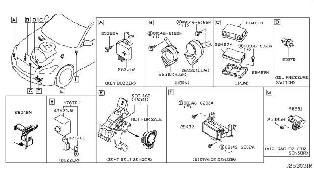 2014 Infiniti Q70 Electrical Unit Diagram 6