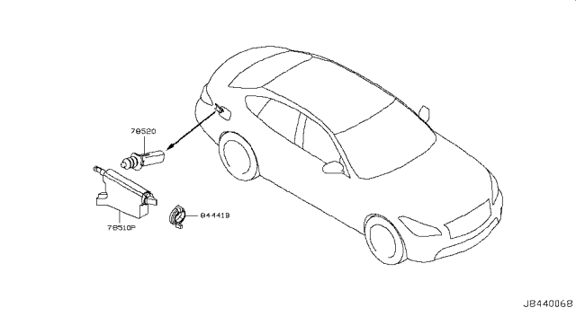 2015 Infiniti Q70 Hybrid Trunk Opener Diagram
