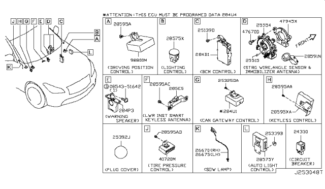 2017 Infiniti Q70 Electrical Unit Diagram 4