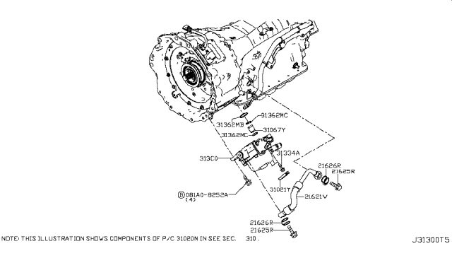 2015 Infiniti Q70 Hybrid Oil Pump Diagram