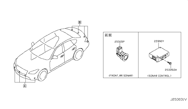 2014 Infiniti Q70 Electrical Unit Diagram 12