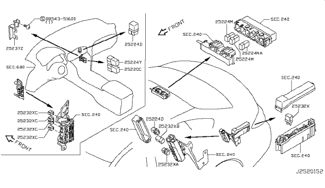 2014 Infiniti Q70 Hybrid Relay Diagram 2