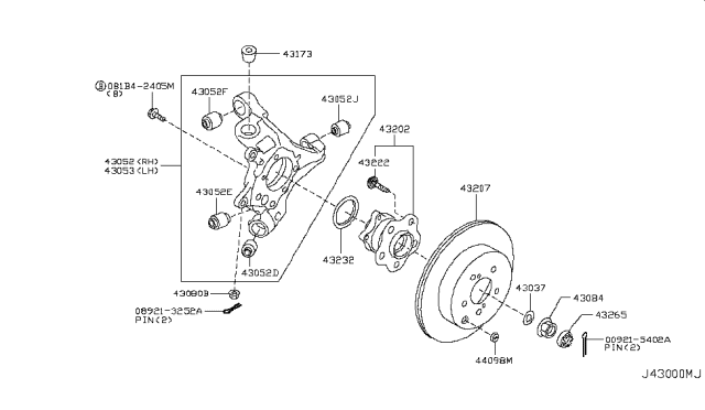 2014 Infiniti Q70 Rear Axle Diagram 1