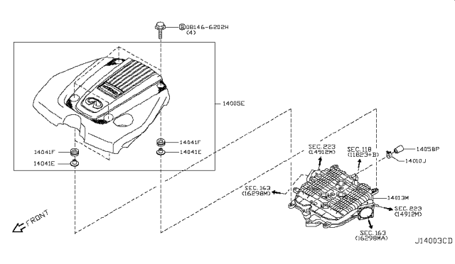 2017 Infiniti Q70 Manifold Diagram 1