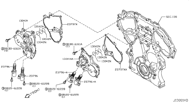 2012 Infiniti M35h Camshaft & Valve Mechanism Diagram 2