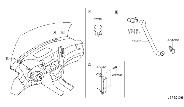 2017 Infiniti Q70 Hybrid Control Unit Diagram 3