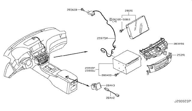 Switch Assembly-ACCEL Pedal Diagram for 25391-5UV0B