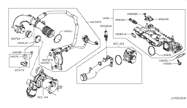 2017 Infiniti QX30 Manifold Diagram 6