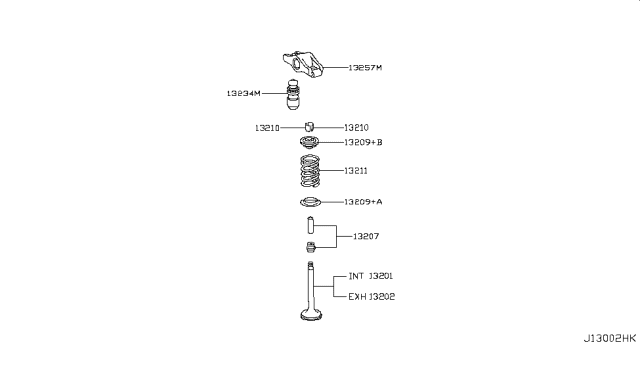 2019 Infiniti QX30 Valve-Intake Diagram for 13201-JB80N