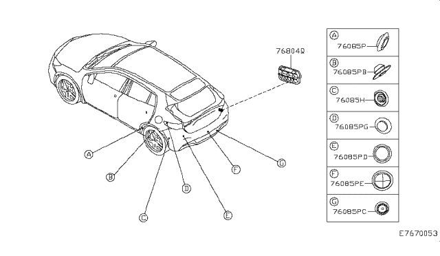 2019 Infiniti QX30 Plug Diagram for N5075-5DA1E