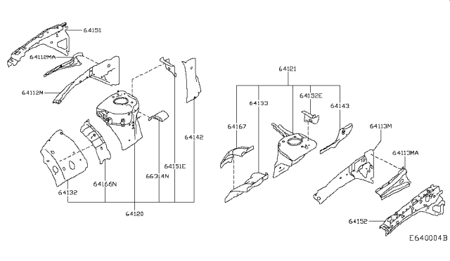 2018 Infiniti QX30 Housing Assy-Front Strut,RH Diagram for F4120-5DFHA