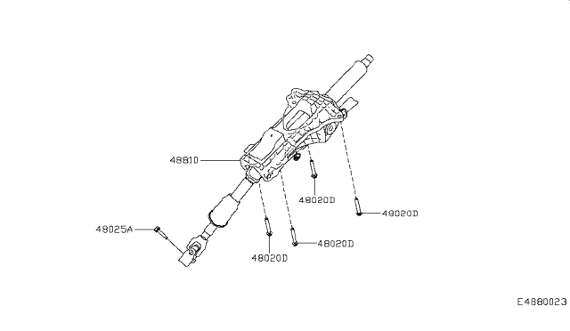 2019 Infiniti QX30 Steering Column Diagram 2