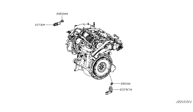 2019 Infiniti QX30 Distributor & Ignition Timing Sensor Diagram