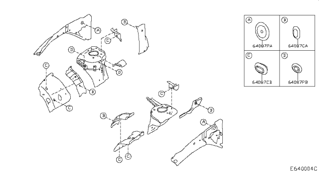 2017 Infiniti QX30 Hood Ledge & Fitting Diagram 2