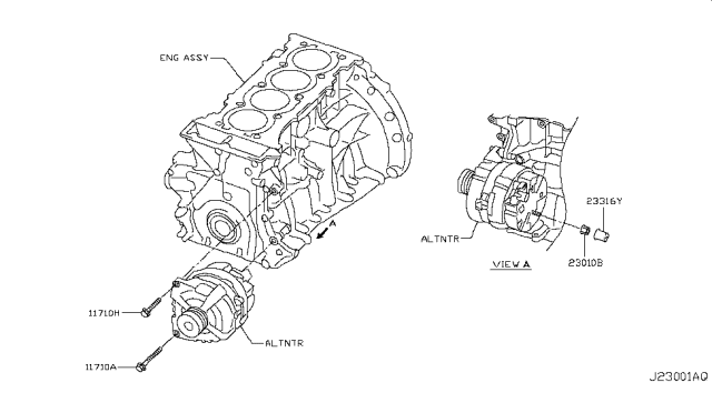 2017 Infiniti QX30 Screw Diagram for N5030-94C8N