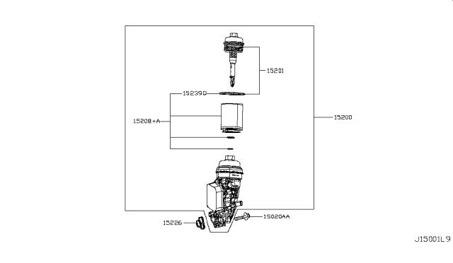 2017 Infiniti QX30 Lubricating System Diagram 2