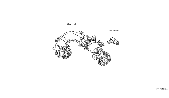 2017 Infiniti QX30 Water Pump, Cooling Fan & Thermostat Diagram 2