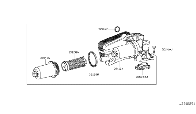 2017 Infiniti QX30 Transmission Case & Clutch Release Diagram 2