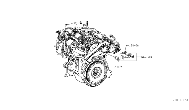 2018 Infiniti QX30 Cylinder Head & Rocker Cover Diagram 3