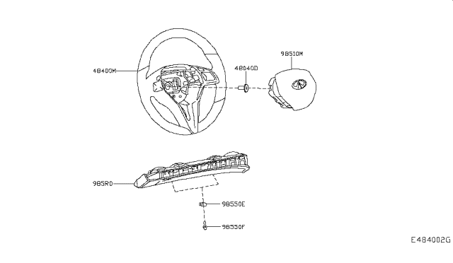 2018 Infiniti QX30 Steering Wheel Diagram