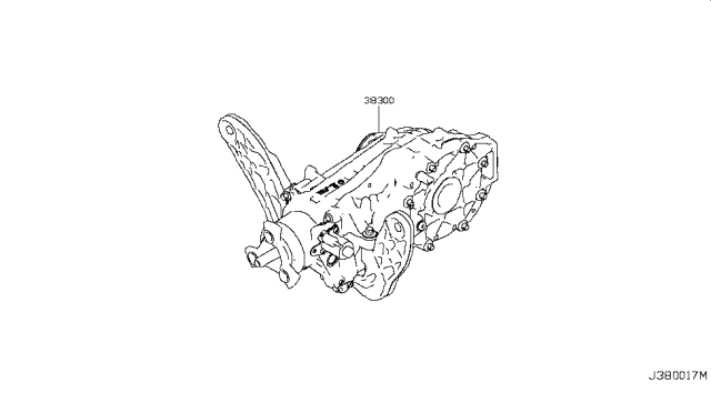 2017 Infiniti QX30 Final Drive Assy-Rear Diagram for 38300-HG00A