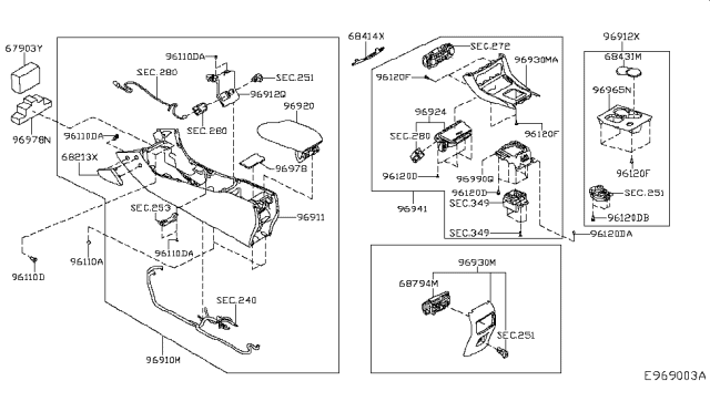 2017 Infiniti QX30 Console Box Diagram 2