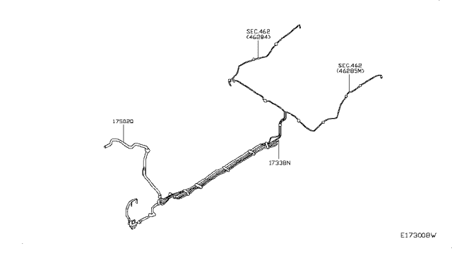 2017 Infiniti QX30 Fuel Piping Diagram 1
