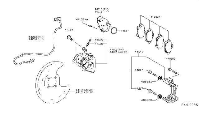 2019 Infiniti QX30 Pin Diagram for 44141-5DA9A