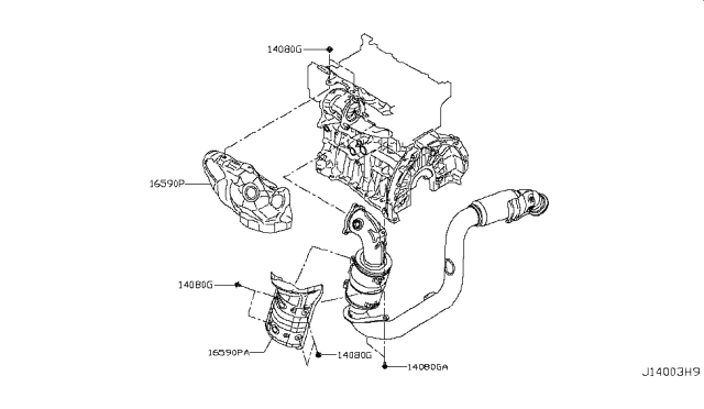 2019 Infiniti QX30 Bolt Diagram for 11035-5DD0A