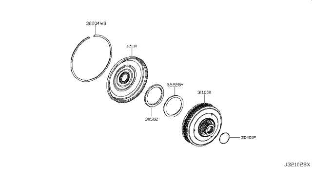 2017 Infiniti QX30 Seal-O Ring Diagram for 32112-HG00A