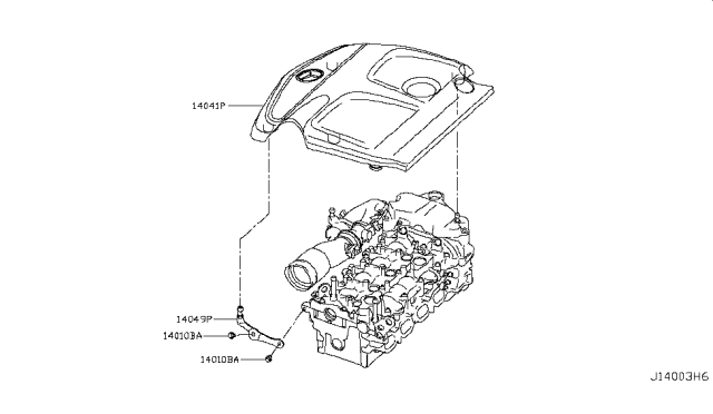 2018 Infiniti QX30 Collector Ornament Diagram for 14041-5DC0C