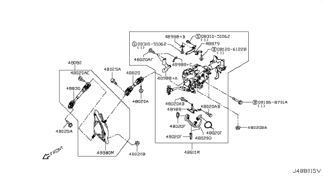 2017 Infiniti Q60 Steering Column Diagram 4