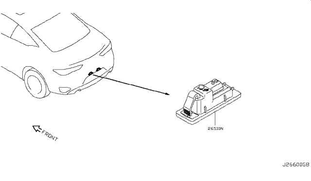 2019 Infiniti Q60 License Plate Lamp Diagram