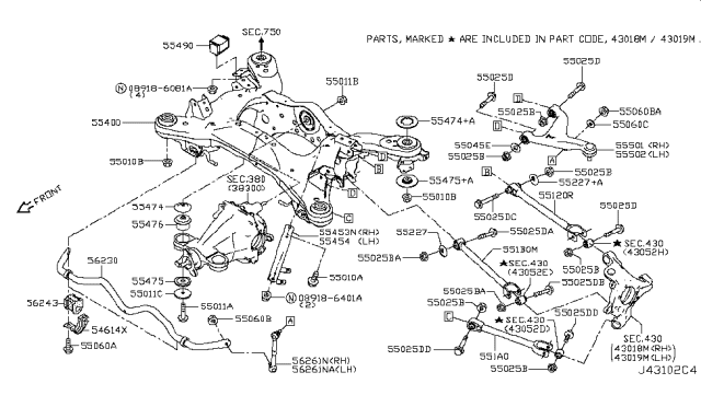 2019 Infiniti Q60 Rear Suspension Diagram 7