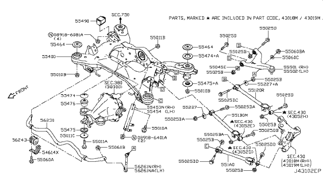 2019 Infiniti Q60 Rear Suspension Diagram 10