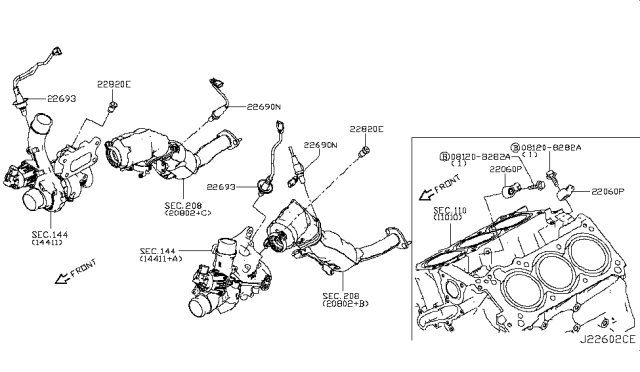 2018 Infiniti Q60 Engine Control Module Diagram 6