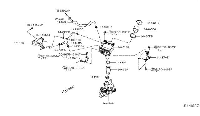 2017 Infiniti Q60 Turbo Charger Diagram 3