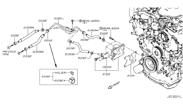 2019 Infiniti Q60 Oil Cooler Diagram 8