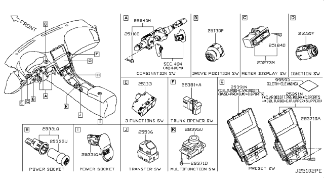 2017 Infiniti Q60 Switch Diagram 2