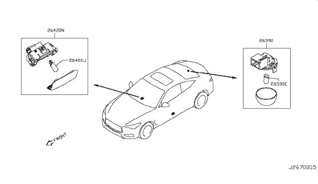 2017 Infiniti Q60 Lamps (Others) Diagram