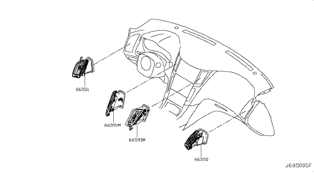 2017 Infiniti Q60 Ventilator Diagram