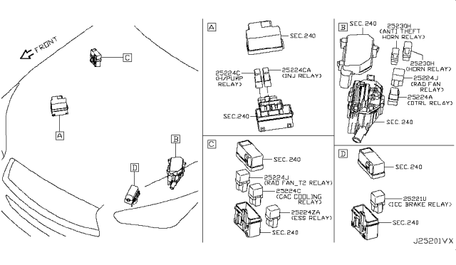 2019 Infiniti Q60 Relay Diagram 3