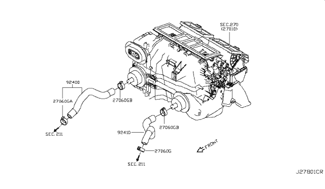 2018 Infiniti Q60 Heater Piping Diagram 3