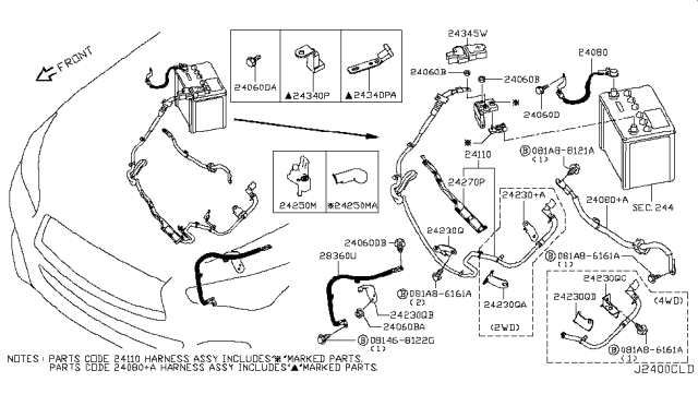 2018 Infiniti Q60 Bolt-FLG,Hex Pp Type 2 7T M8 Diagram for 081A8-8121A