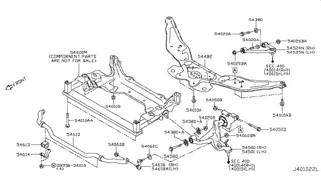 2019 Infiniti Q60 Front Suspension Diagram 7