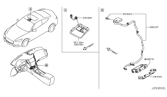 2018 Infiniti Q60 Telephone Diagram 1