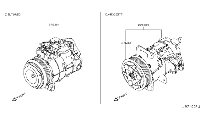 2019 Infiniti Q60 Compressor Diagram