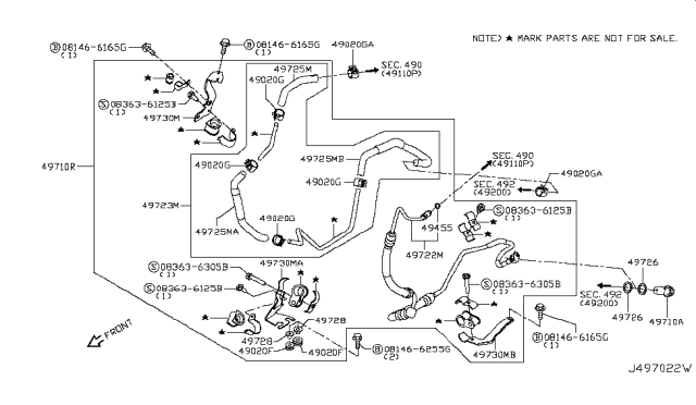 2018 Infiniti Q60 Power Steering Piping Diagram 2