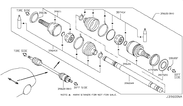 2017 Infiniti Q60 Rear Drive Shaft Diagram 2